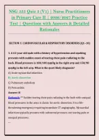 NSG 555 Quiz 3 &lpar;V1&rpar; &vert; Nurse Practitioners &NewLine;in Primary Care II &vert; 2026&sol;2027 Practice &NewLine;Test &vert; Questions with Answers & Detailed &NewLine;Rationales