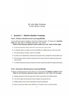 CS 7641 Machine Learning Reinforcement Learning & Game Theory Practice Quiz &lpar;Summer 2025&rpar;&period;pdf&NewLine;&NewLine;