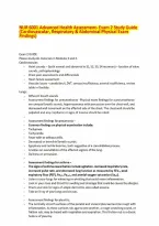 NUR 6001 Advanced Health Assessment- Exam 2 Study Guide &lpar;Cardiovascular&comma; Respiratory & Abdominal Physical Exam Findings&rpar;&period;pdf&NewLine;&NewLine;