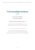 VATI GREENLIGHT PREDICTOR VERSION C ACTUAL EXAM 2026&sol;2027 &vert; Complete 100 Questions & Correct Detailed Answers &vert; Brand New &vert; Pass Guaranteed - A&plus; Graded&NewLine;&NewLine;