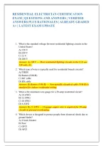 Residential Electrician Certification Exam 2026&sol;27 &vert; Practice Q&A