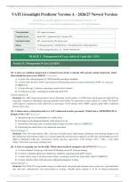 VATI GREENLIGHT PREDICTOR VERSION A ACTUAL EXAM 2026&sol;2027 &vert; Complete Questions & Correct Detailed Answers &vert; Brand New &vert; Pass Guaranteed - A&plus; Graded&NewLine;&NewLine;
