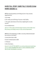 Iahss Full Study Guide Fully Solved Exam&NewLine;Paper Graded A&plus;