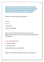 Nurs 497 Exam &num;1  Exam Actual Exam 2026 &vert;&vert; Most Recent &NewLine;Exam 2026&vert;2027 Actual Complete Real Exam Questions And &NewLine;Correct Answers &lpar;Verified Answers&rpar; Already Graded A&plus; &vert; &NewLine;Guaranteed Success&excl;&excl; Newest Exam &vert; Just Released&excl;&excl;
