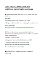 Iahss Full Study Guide Practice&NewLine;Questions And Detailed Solutions