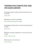 Tradesman Exam Complete Study Guide&NewLine;With Solved Questions&NewLine;
