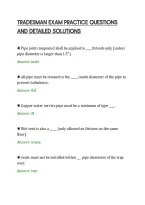 Tradesman Exam Practice Questions&NewLine;And Detailed Solutions