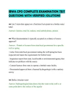 Ibwa Cpo Complete Examination Test&NewLine;Questions With Verified Solutions