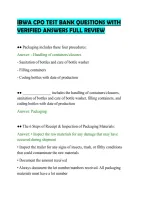 Ibwa Cpo Test Bank Questions With&NewLine;Verified Answers Full Review