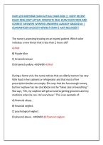 Nurs 220 Midterm Exam Actual Exam 2026 &vert;&vert; Most Recent &NewLine;Exam 2026&vert;2027 Actual Complete Real Exam Questions And &NewLine;Correct Answers &lpar;Verified Answers&rpar; Already Graded A&plus; &vert; &NewLine;Guaranteed Success&excl;&excl; Newest Exam &vert; Just Released&excl;&excl;