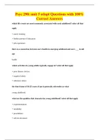 Psyc 290&colon; unit 5 edapt Questions with 100&percnt;&NewLine;Correct Answers