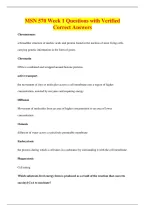 MSN 570 Week 1 Questions with Verified&NewLine;Correct Answers