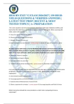 Hesi Rn Exit V2 Exam 2026&sol;2027 &vert; 150 High-Yield Questions & Verified Answers &vert; Latest Test Prep &vert; Recent & Most Tested Topics &vert; A&plus; Preparation