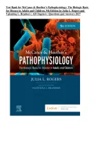 Test Bank for McCance & Huether&rsquo;s Pathophysiology&colon; The Biologic Basis for Disease in Adults and Children&comma; 9th Edition by Julia Rogers &vert; All Chapters 1&ndash;49 &vert; Questions & Answers 2027&NewLine;