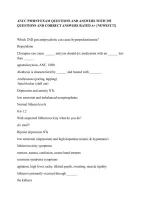 ANCC PMHNP Certification Exam Prep 2026-2027&colon; 392 High-Yield Questions & Verified Answers &vert; Rated A&plus; Study Guide for Psychiatric-Mental Health Nurse Practitioner Board