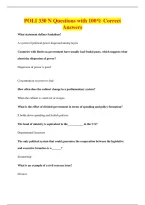 POLI 330 N Questions with 100&percnt; Correct&NewLine;Answers