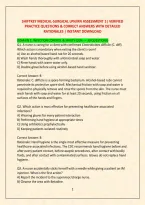 Shiftkey Medical-Surgical Lpn&sol;Rn Assessment 1&vert; Verified &NewLine;Practice Questions & Correct Answers With Detailed &NewLine;Rationales &vert; Instant Download 