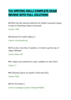 Tsa Writing Skills Complete Exam&NewLine;Review With Full Solutions