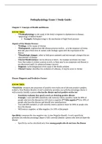 SUNY Downstate Medical Center NRMS 5190&vert;Pathophysiology Study Guide 1 & 2 Exam&vert; With complete solution&vert; Updated RATED A&plus; 