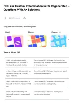NSG 252 Custom Inflammation Set 2 Regenerated &ndash;&NewLine;Questions With A&plus; Solutions&NewLine;