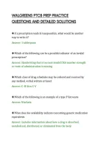 Walgreens Ptcb Prep Practice&NewLine;Questions And Detailed Solutions&NewLine;