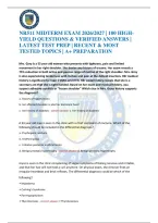 Nr511 Midterm Exam 2026&sol;2027 &vert; 100 High-Yield Questions & Verified Answers &vert; Latest Test Prep &vert; Recent & Most Tested Topics &vert; A&plus; Preparation
