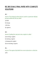 Iee 380 Exam 2 Final Paper With Complete&NewLine;Solutions