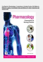 Test Bank for Pharmacology&colon; Connections to Nursing Practice&comma; 5th Edition by Michael P&period; Adams&comma; Carol Quam Urban & Rebecca E&period; Sutter &vert; All Chapters &vert; Questions & Answers 2027