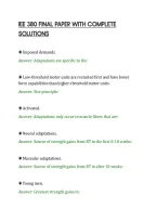Iee 380 Final Paper With Complete&NewLine;Solutions