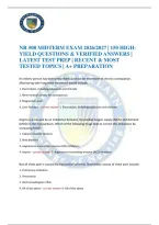 Nr 508 Midterm Exam 2026&sol;2027 &vert; 150 High-Yield Questions & Verified Answers &vert; Latest Test Prep &vert; Recent & Most Tested Topics &vert; A&plus; Preparation