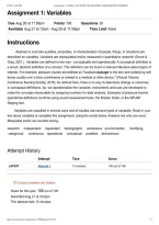 NURS 5366 Assignment 1 Variables Questions & Answers &vert; Principles of Research in Nursing &vert; A&plus; Study Guide &vert; 2026&sol;27 Updated &vert; University of Texas at Arlington
