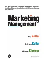Test Bank for Marketing Management&comma; 16th Edition by Philip Kotler&comma; Kevin Lane Keller & Alexander Chernev &vert; All Chapters 1&ndash;21 &vert; Questions & Answers 2027&NewLine;