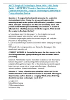 NCCT Surgical Technologist Exam 2026&sol;2027 Study Guide &vert; NCCT TS-C Practice Questions & Answers&comma; Detailed Rationales&comma; Surgical Technology Exam Prep & Comprehensive Review