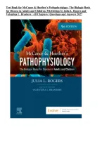 Test Bank for McCance & Huether&rsquo;s Pathophysiology&colon; The Biologic Basis for Disease in Adults and Children&comma; 9th Edition by Julia Rogers &vert; All Chapters 1&ndash;49 &vert; Questions & Answers 2027&NewLine;