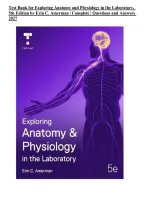 Test Bank for Exploring Anatomy and Physiology in the Laboratory&comma; 5th Edition by Erin C&period; Amerman &vert; Complete Units 1&ndash;29 &vert; Questions & Answers 2027&NewLine;