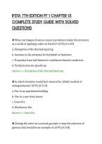 Ifsta 7Th Edition Ff 1 Chapter 15 Complete Study Guide With Solved Question