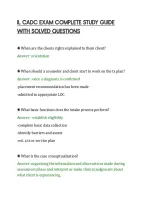 Il Cadc Exam Complete Study Guide&NewLine;With Solved Questions