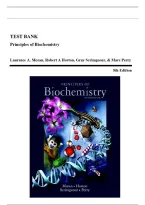 TEST BANK FOR Principles of Biochemistry 5th Edition by Laurence Moran&comma; Robert Horton&comma; Gray Scrimgeour&comma; Marc Perry ISBN&colon; 978-0321707338 COMPLETE GUIDE ALL CHAPTERS COVERED 100&percnt; VERIFIED A&plus; GRADE ASSURED&excl;&excl;&excl;&excl;&excl;NEW LATEST UPDATE&excl;&excl;&excl;&excl;