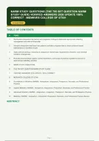 Narm Study Questions The 700 Set Question Narm Study Guide Verified Answers 2026 Update Questions And Correct Answers Plus Rationales&vert; Instant Download Pdf