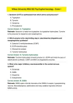 NSG 552 Psychopharmacology &ndash; Exam 1 Practice Questions & Answers