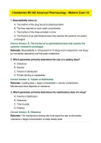 NR 565 Advanced Pharmacology &ndash; Midterm Exam Practice Questions & Answers