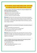 Ati Pn Mental Health Proctored Exam&lowbar;2022&sol;2023 &NewLine;&vert; Pn Mental Health Proctored Exam&lowbar;Graded A