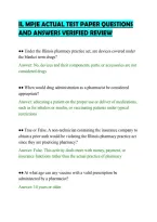 Il Mpje Actual Test Paper Questions&NewLine;And Answers Verified Review