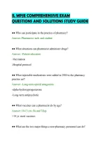 Il Mpje Comprehensive Exam&NewLine;Questions And Solutions Study Guide