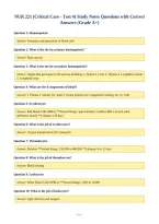 BUNDLE-&semi;&semi;NUR 221 EXAMS WITH CORRECT ANSWERS