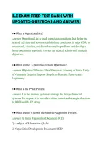 Ile Exam Prep Test Bank With&NewLine;Updated Questions And Answers
