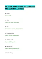 Ile Exam Script Complete Questions&NewLine;And Correct Answers