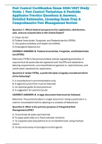 Pest Control Certification Exam 2026&sol;2027 Study Guide &vert; Pest Control Technician & Pesticide Applicator Practice Questions & Answers&comma; Detailed Rationales&comma; Licensing Exam Prep & Comprehensive Pest Management Review