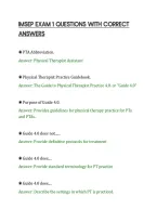 Imsep Exam 1 Questions With Correct&NewLine;Answers