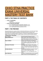 2026&sol;2027 S-Tier Ohio STNA Practice Exam&colon; Ultimate -Question Universal Mastery Test Bank&comma; Headmaster Protocols & Rationales